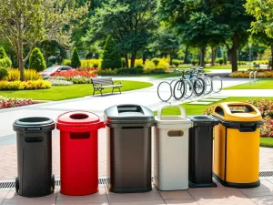 Przewodnik po wyposażeniu przestrzeni publicznych w trwałe kosze i stojaki